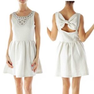 Gracia beaded bow dress